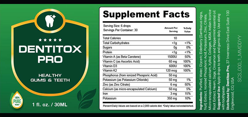 Ingredients-of-Dentitox-Pro